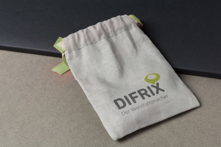 Werbeagentur Berlin DIFRIX Sitzsack - Logoerstellung