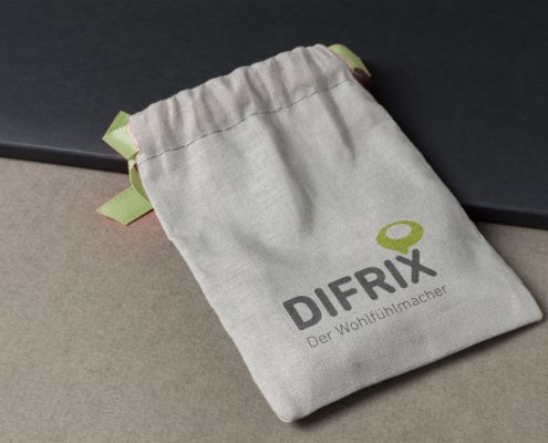 Werbeagentur Berlin DIFRIX Sitzsack - Logoentwicklung