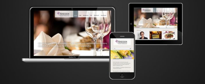 Webdesign Bio Restaurant Mandelbaum