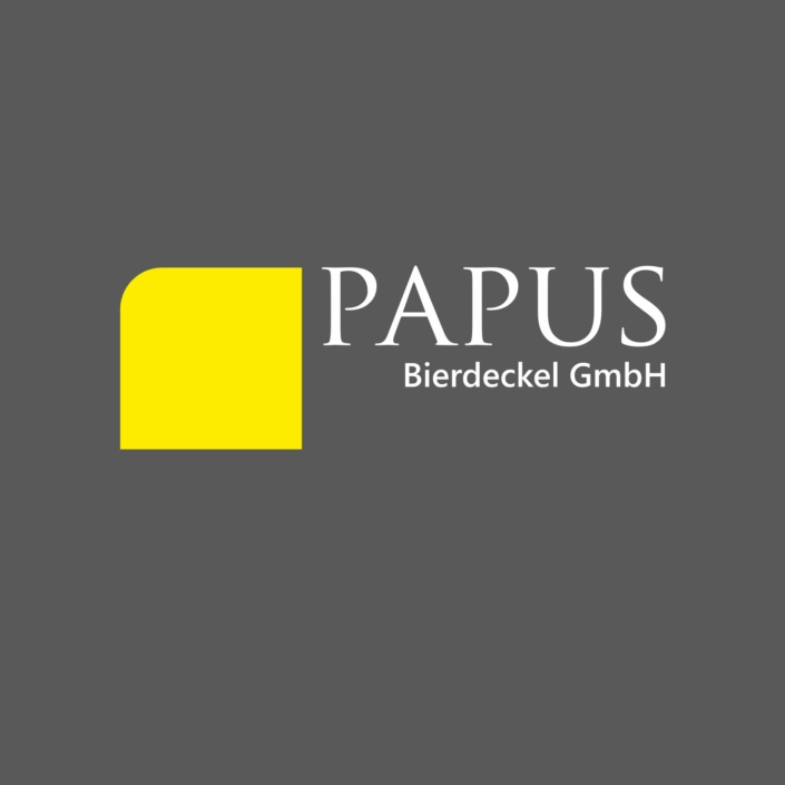 Papus Bierrdeckel Logoentwicklung